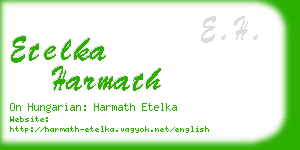 etelka harmath business card